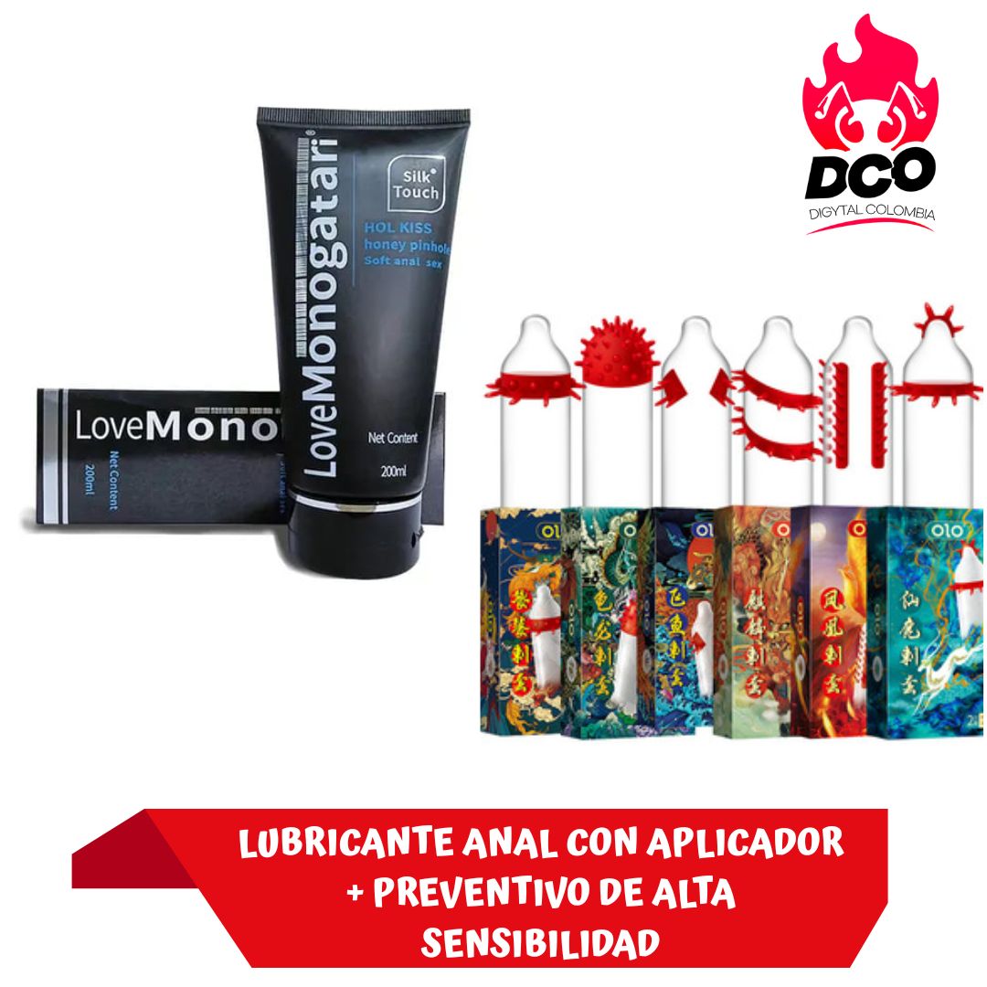 LUBRICANTE ANAL APLICADOR + PRESERVATIVO